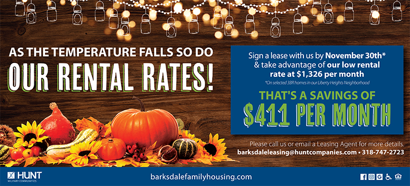 Barksdale Fall Leasing Special